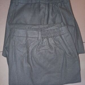 2 Pair Jessica London Women's Black Wool Blend Wide Leg Pants. 20 Tall.